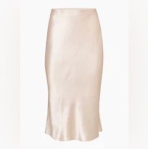 Babaton Slip Midi Satin Skirt